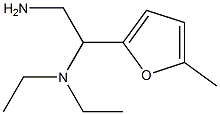 N-[2-amino-1-(5-methyl-2-furyl)ethyl]-N,N-diethylamine 구조식 이미지