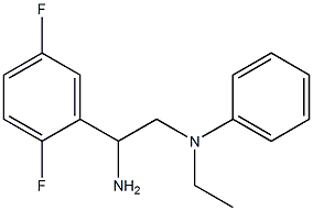 N-[2-amino-2-(2,5-difluorophenyl)ethyl]-N-ethyl-N-phenylamine Structure