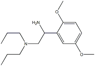 N-[2-amino-2-(2,5-dimethoxyphenyl)ethyl]-N,N-dipropylamine 구조식 이미지