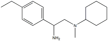 N-[2-amino-2-(4-ethylphenyl)ethyl]-N-methylcyclohexanamine Structure