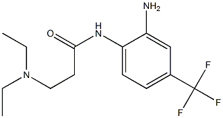 N-[2-amino-4-(trifluoromethyl)phenyl]-3-(diethylamino)propanamide Structure