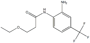 N-[2-amino-4-(trifluoromethyl)phenyl]-3-ethoxypropanamide Structure