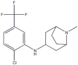 N-[2-chloro-5-(trifluoromethyl)phenyl]-8-methyl-8-azabicyclo[3.2.1]octan-3-amine Structure