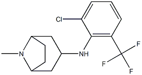 N-[2-chloro-6-(trifluoromethyl)phenyl]-8-methyl-8-azabicyclo[3.2.1]octan-3-amine 구조식 이미지