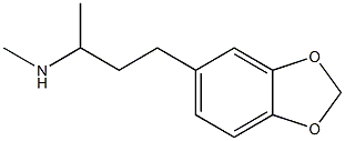 N-[3-(1,3-benzodioxol-5-yl)-1-methylpropyl]-N-methylamine 구조식 이미지