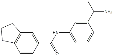 N-[3-(1-aminoethyl)phenyl]-2,3-dihydro-1H-indene-5-carboxamide Structure