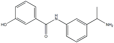 N-[3-(1-aminoethyl)phenyl]-3-hydroxybenzamide 구조식 이미지