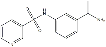 N-[3-(1-aminoethyl)phenyl]pyridine-3-sulfonamide 구조식 이미지