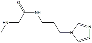 N-[3-(1H-imidazol-1-yl)propyl]-2-(methylamino)acetamide 구조식 이미지