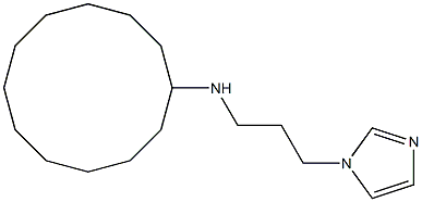 N-[3-(1H-imidazol-1-yl)propyl]cyclododecanamine Structure