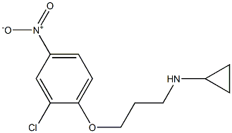 N-[3-(2-chloro-4-nitrophenoxy)propyl]cyclopropanamine 구조식 이미지