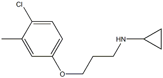 N-[3-(4-chloro-3-methylphenoxy)propyl]cyclopropanamine Structure