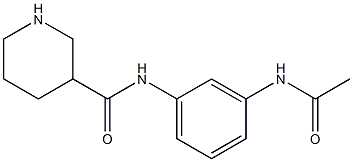 N-[3-(acetylamino)phenyl]piperidine-3-carboxamide 구조식 이미지