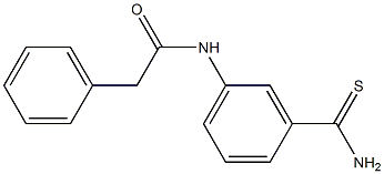 N-[3-(aminocarbonothioyl)phenyl]-2-phenylacetamide 구조식 이미지