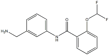 N-[3-(aminomethyl)phenyl]-2-(difluoromethoxy)benzamide 구조식 이미지