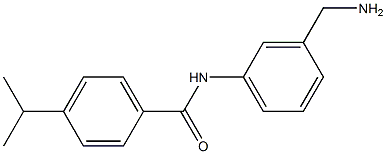 N-[3-(aminomethyl)phenyl]-4-(propan-2-yl)benzamide Structure