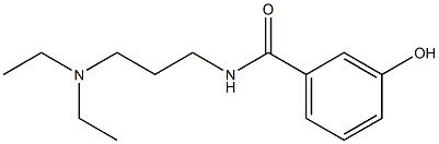 N-[3-(diethylamino)propyl]-3-hydroxybenzamide 구조식 이미지