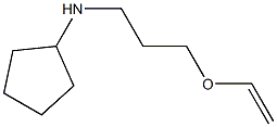 N-[3-(ethenyloxy)propyl]cyclopentanamine 구조식 이미지