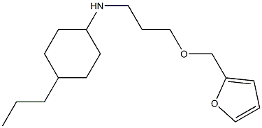 N-[3-(furan-2-ylmethoxy)propyl]-4-propylcyclohexan-1-amine Structure