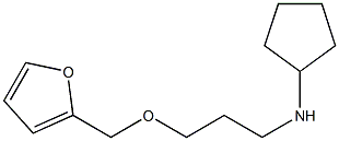 N-[3-(furan-2-ylmethoxy)propyl]cyclopentanamine Structure