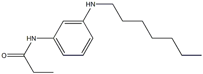 N-[3-(heptylamino)phenyl]propanamide Structure