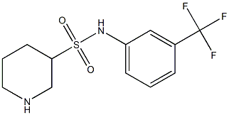 N-[3-(trifluoromethyl)phenyl]piperidine-3-sulfonamide 구조식 이미지