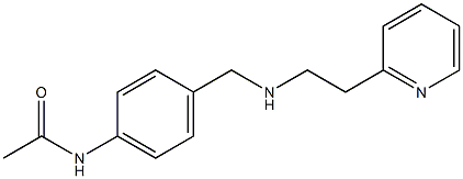 N-[4-({[2-(pyridin-2-yl)ethyl]amino}methyl)phenyl]acetamide Structure