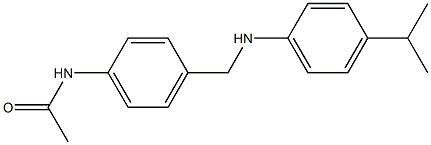 N-[4-({[4-(propan-2-yl)phenyl]amino}methyl)phenyl]acetamide 구조식 이미지