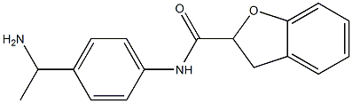 N-[4-(1-aminoethyl)phenyl]-2,3-dihydro-1-benzofuran-2-carboxamide 구조식 이미지