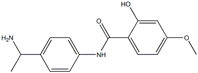 N-[4-(1-aminoethyl)phenyl]-2-hydroxy-4-methoxybenzamide Structure