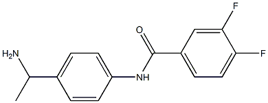 N-[4-(1-aminoethyl)phenyl]-3,4-difluorobenzamide 구조식 이미지