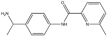 N-[4-(1-aminoethyl)phenyl]-6-methylpyridine-2-carboxamide 구조식 이미지