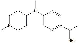 N-[4-(1-aminoethyl)phenyl]-N,1-dimethylpiperidin-4-amine 구조식 이미지