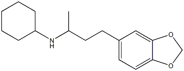 N-[4-(2H-1,3-benzodioxol-5-yl)butan-2-yl]cyclohexanamine Structure