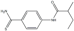 N-[4-(aminocarbonothioyl)phenyl]-2-methylbutanamide 구조식 이미지