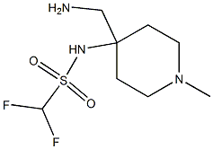 N-[4-(aminomethyl)-1-methylpiperidin-4-yl]difluoromethanesulfonamide 구조식 이미지