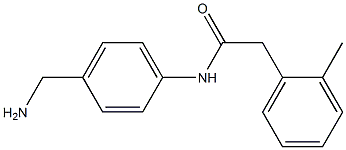 N-[4-(aminomethyl)phenyl]-2-(2-methylphenyl)acetamide Structure