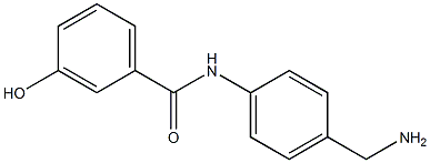 N-[4-(aminomethyl)phenyl]-3-hydroxybenzamide 구조식 이미지