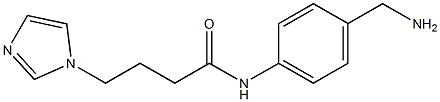 N-[4-(aminomethyl)phenyl]-4-(1H-imidazol-1-yl)butanamide Structure