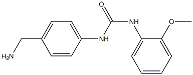 N-[4-(aminomethyl)phenyl]-N'-(2-methoxyphenyl)urea 구조식 이미지