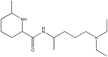 N-[4-(diethylamino)-1-methylbutyl]-6-methylpiperidine-2-carboxamide 구조식 이미지