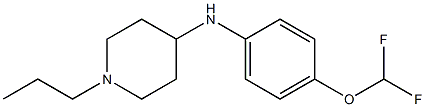 N-[4-(difluoromethoxy)phenyl]-1-propylpiperidin-4-amine Structure