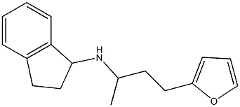 N-[4-(furan-2-yl)butan-2-yl]-2,3-dihydro-1H-inden-1-amine 구조식 이미지