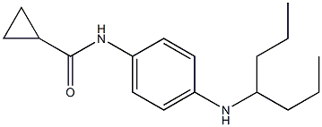 N-[4-(heptan-4-ylamino)phenyl]cyclopropanecarboxamide Structure