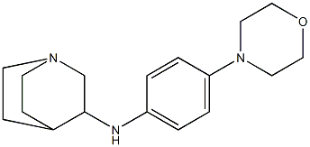 N-[4-(morpholin-4-yl)phenyl]-1-azabicyclo[2.2.2]octan-3-amine Structure