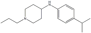 N-[4-(propan-2-yl)phenyl]-1-propylpiperidin-4-amine 구조식 이미지