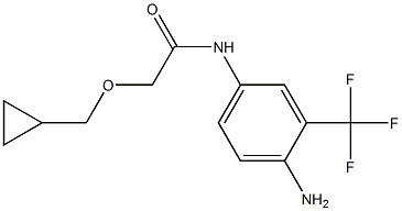 N-[4-amino-3-(trifluoromethyl)phenyl]-2-(cyclopropylmethoxy)acetamide Structure