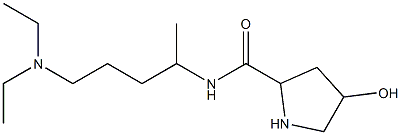 N-[5-(diethylamino)pentan-2-yl]-4-hydroxypyrrolidine-2-carboxamide 구조식 이미지