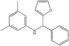 N-[furan-2-yl(phenyl)methyl]-3,5-dimethylaniline Structure