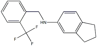 N-{[2-(trifluoromethyl)phenyl]methyl}-2,3-dihydro-1H-inden-5-amine Structure